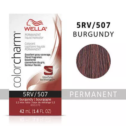 Wella Color Charm Permanent Liquid Hair Color – 5RV/507 Burgundy