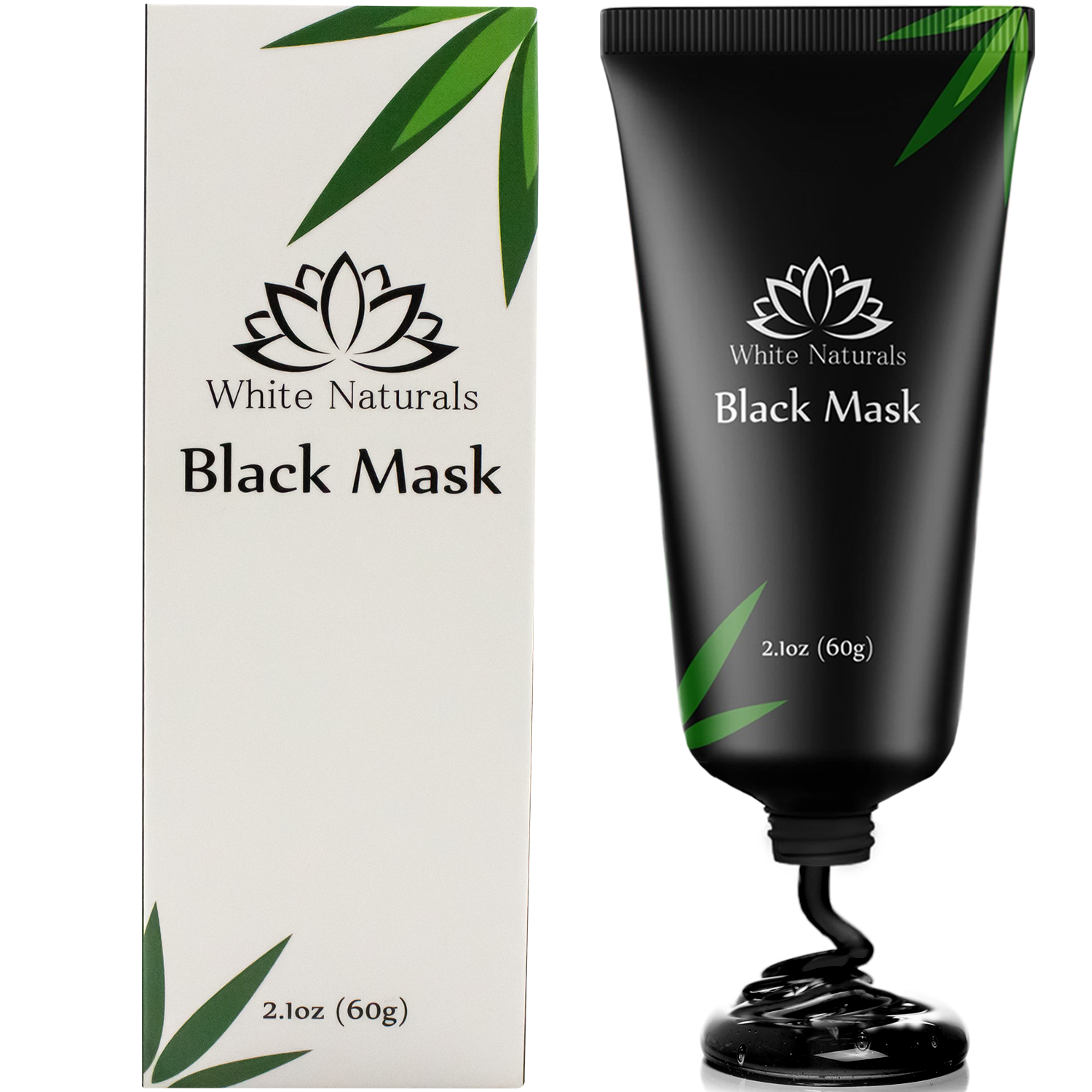 White Naturals Black Mask