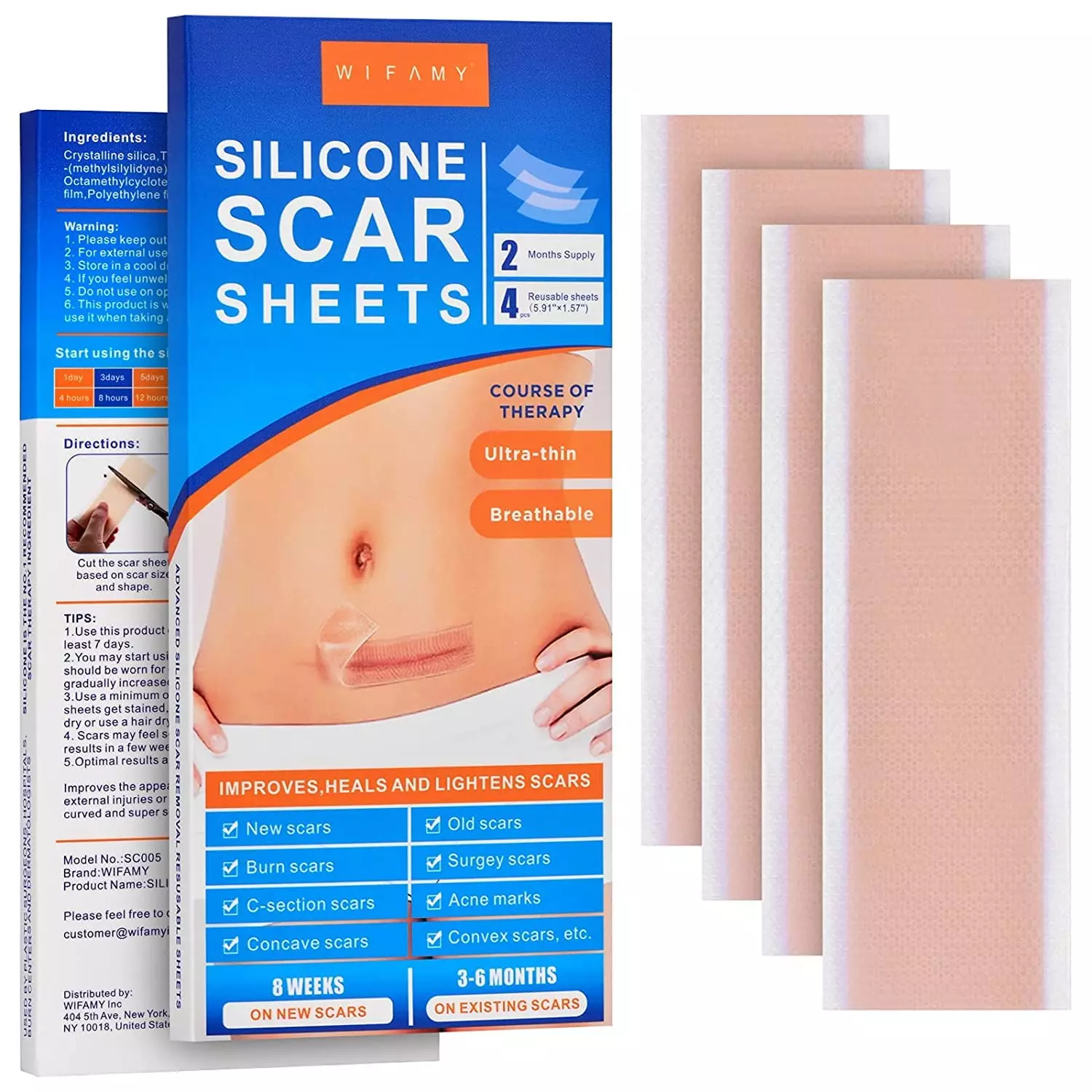 Wifamy Silicone Scar Sheets