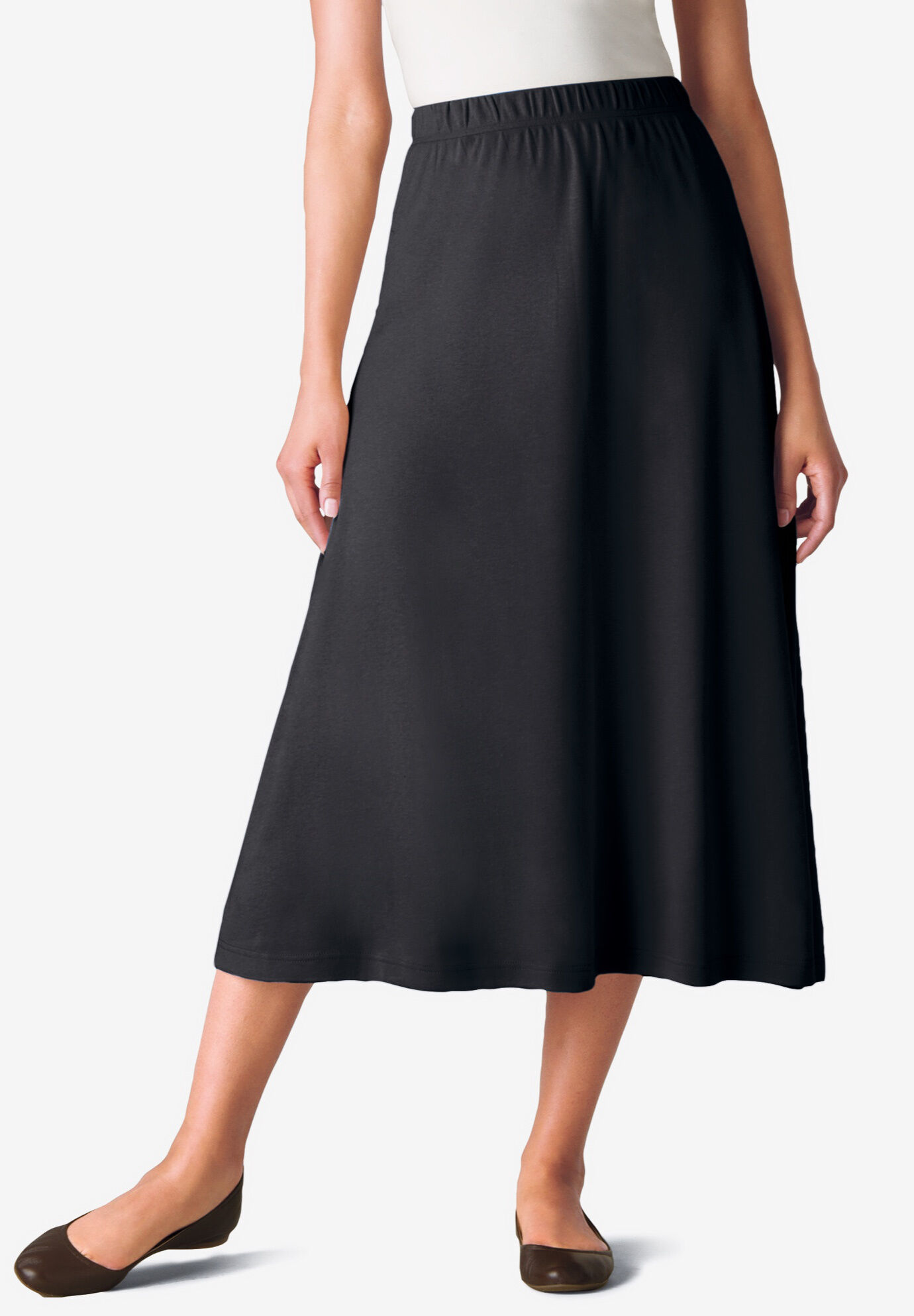 Woman Within A-Line Skirt