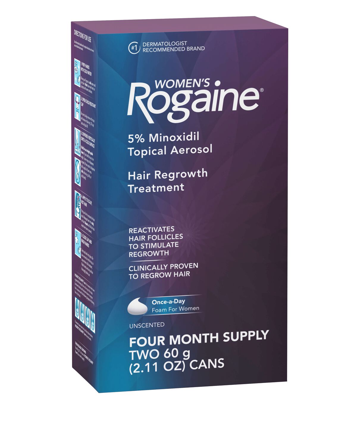 Women’s Rogaine 5% Minoxidil Hair Regrowth Treatment