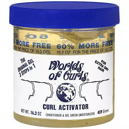 Worlds of Curls Curl Activator for Extra Dry Hair, 16 Ounce 1.01 Pound (Pack of 1)