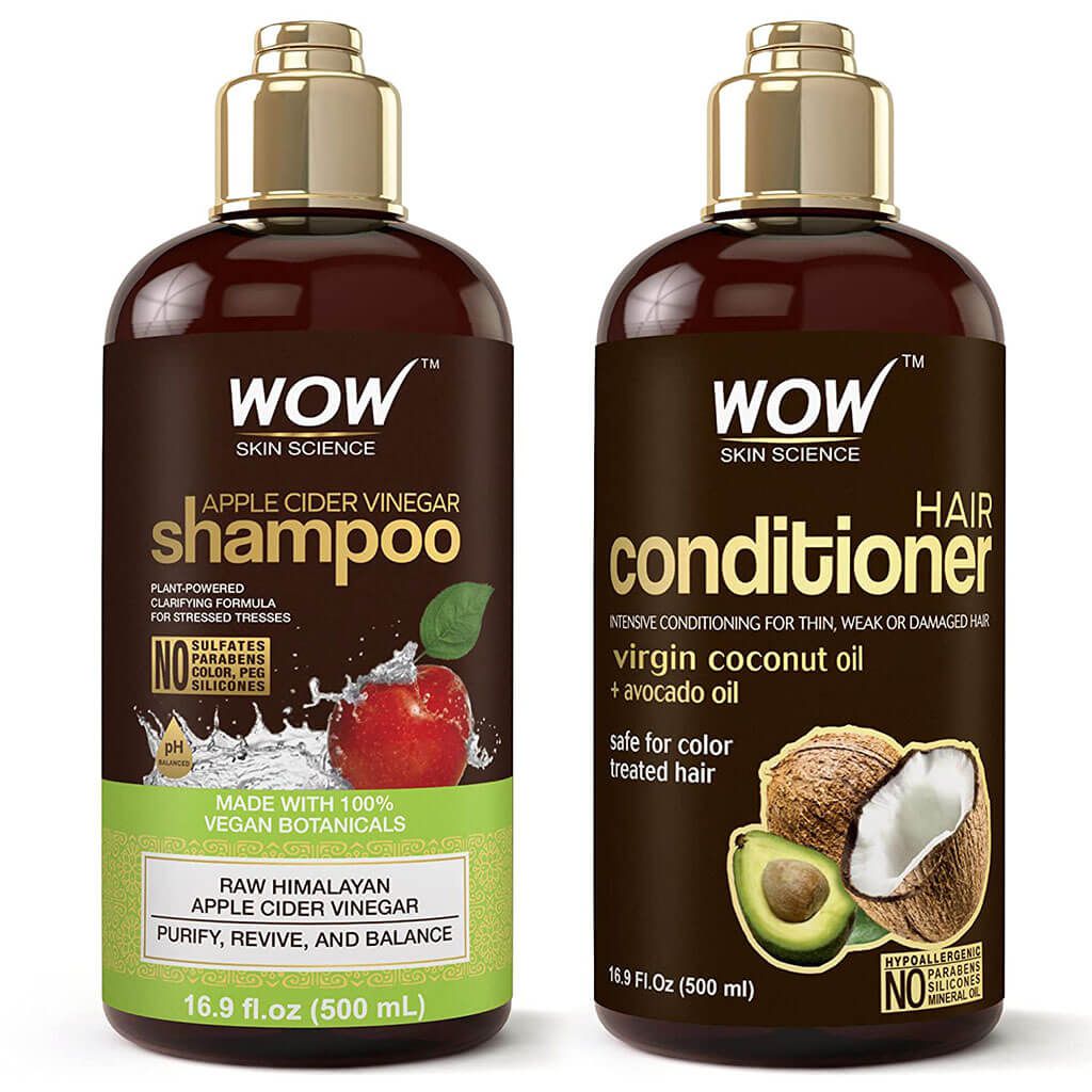 WOW Apple Cider Vinegar Shampoo And Hair Conditioner