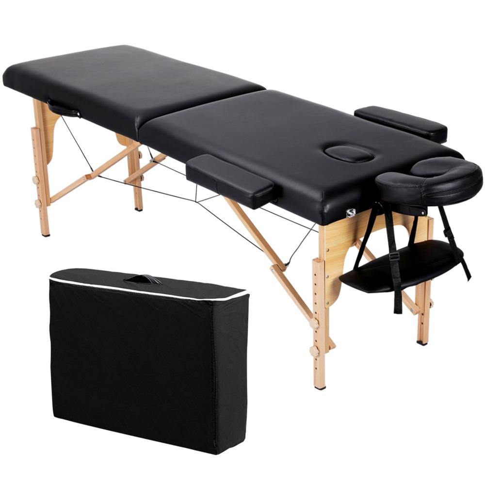 Yaheetech Two-Fold Portable Massage Bed