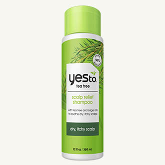 Yes To Tea Tree Scalp Relief Shampoo, pH Balancing Formula To Calm Dry Itchy Scalp While Moisturizing & Nourishing Hair, With Tea Tree & Sage Oil, Natural, Vegan & Cruelty Free, 12 Fl Oz
