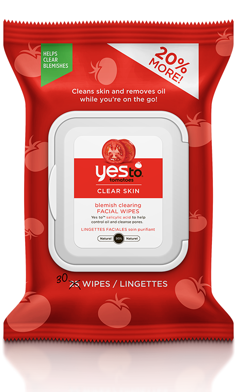 Yes To Tomatoes Clear Skin Acne Fighting Facial Wipes