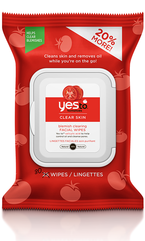 Yes To Tomatoes Clear Skin Acne Fighting Facial Wipes
