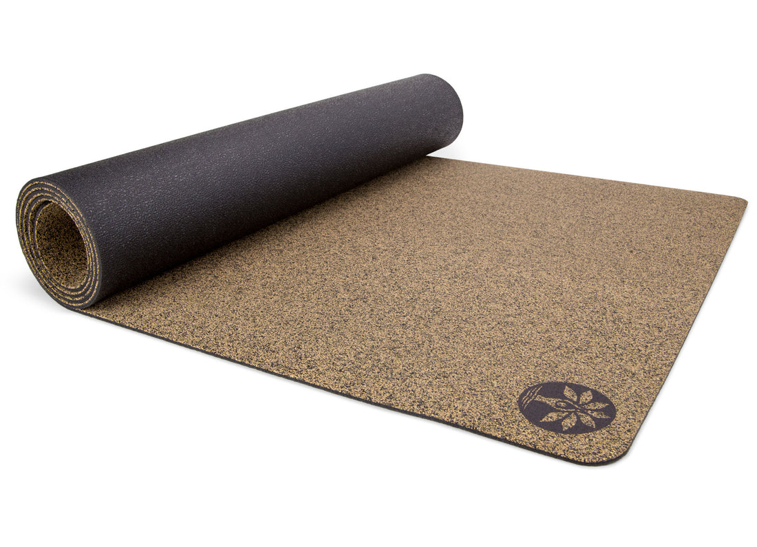 Yoloha Unity Cork Yoga Mat - 6mm thick - Non Slip, Eco-Friendly, Durable, Premium 80