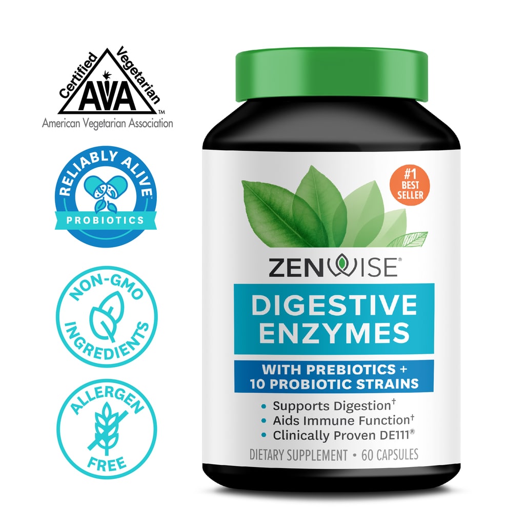Zenwise Health Daily Digestive Enzymes With Prebiotics & Probiotics