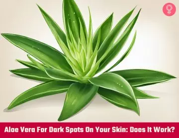 Aloe vera for dark spots on your skin