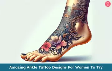 Ankle tattoo designs for women