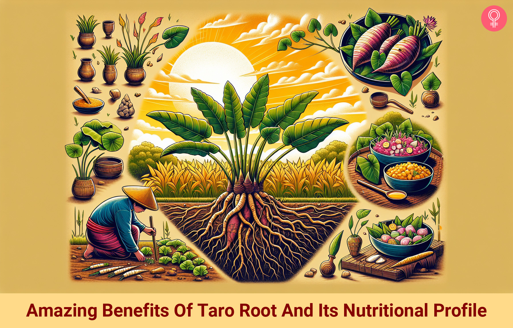 taro root_illustration