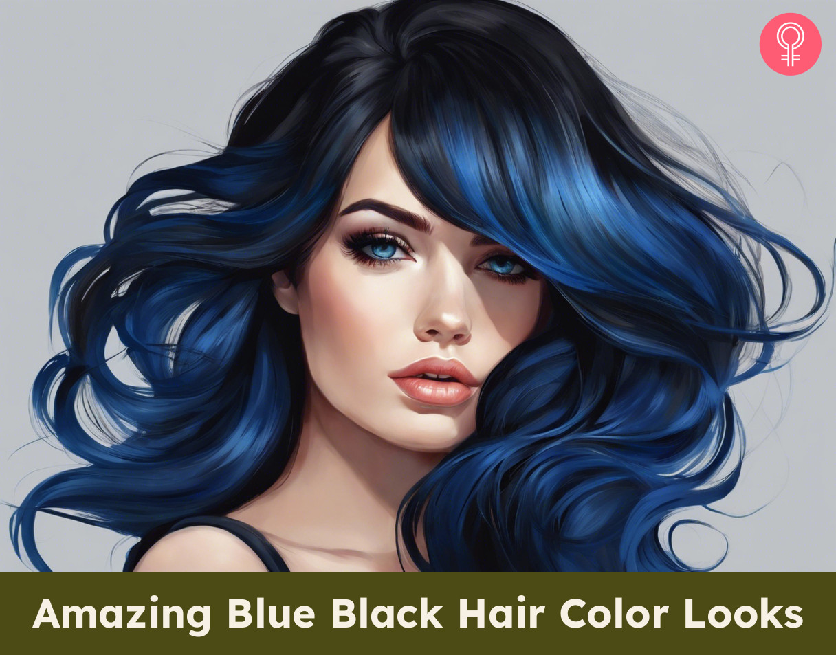Blue Black Hair Color Looks