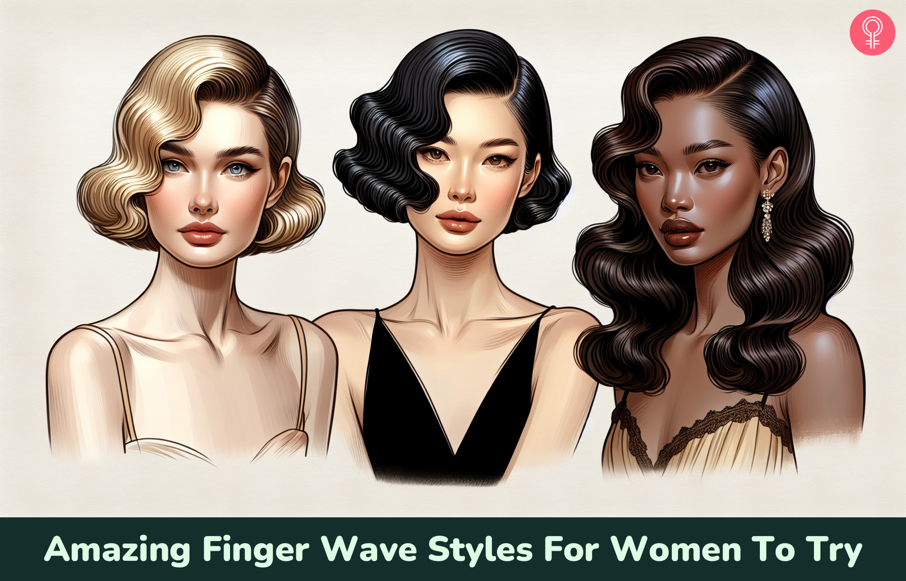 finger waves styles_illustration