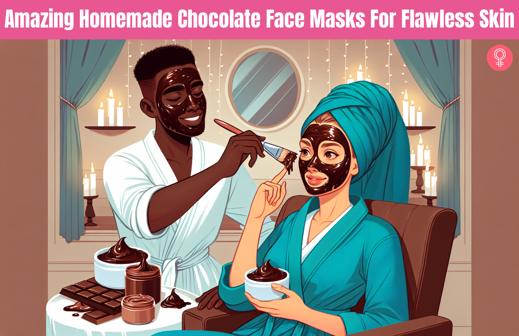 chocolate face masks_illustration