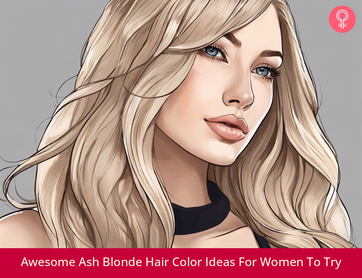 ash blonde hair color ideas_illustration