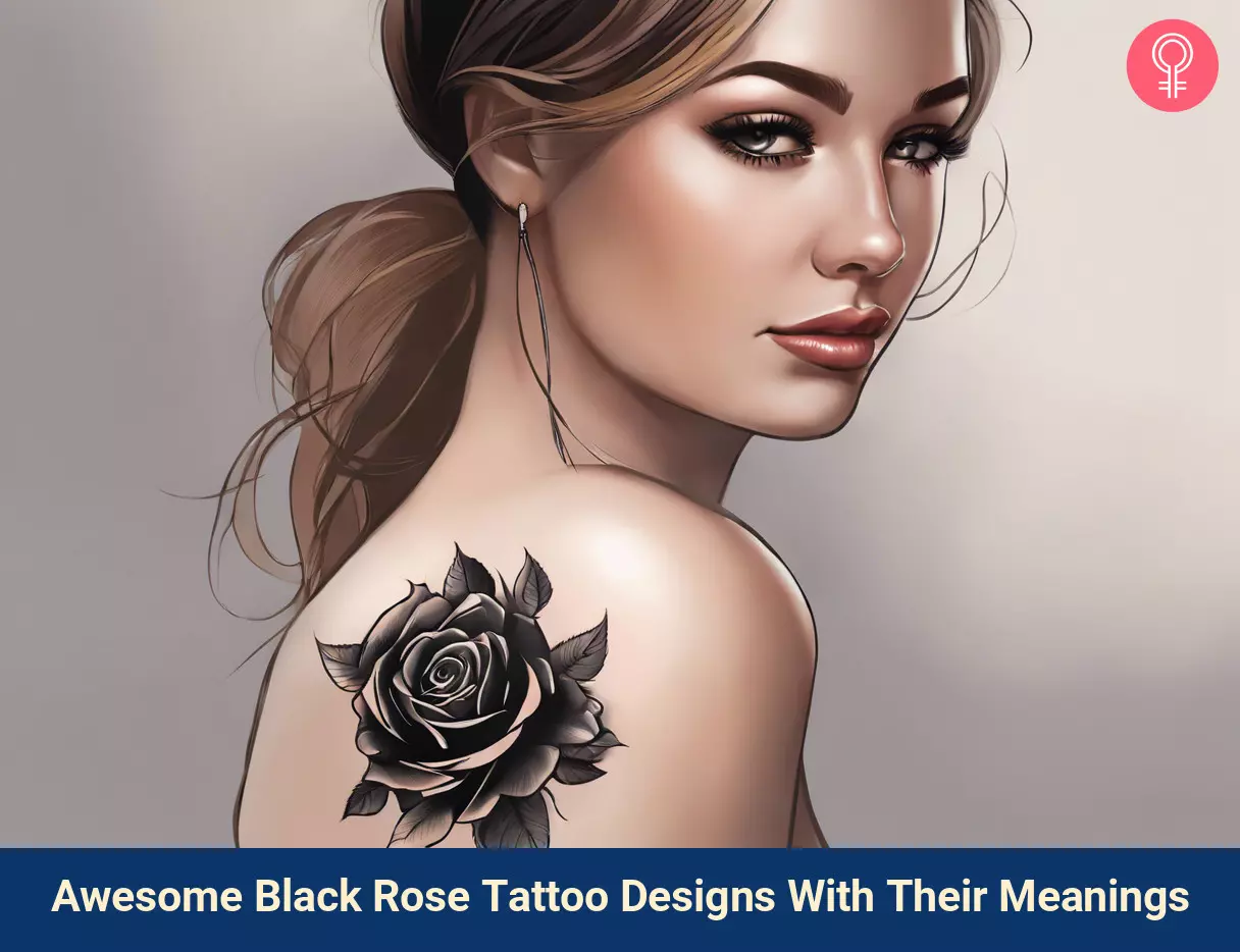 Black rose tattoos