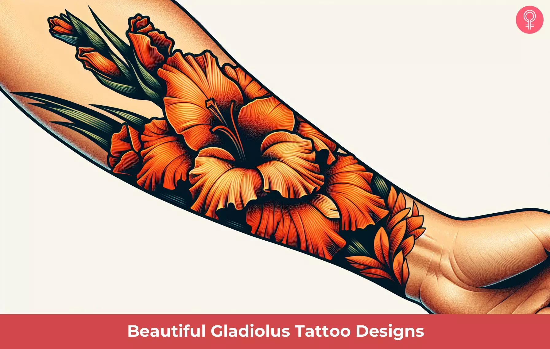 56 Beautiful Gladiolus Tattoo Designs