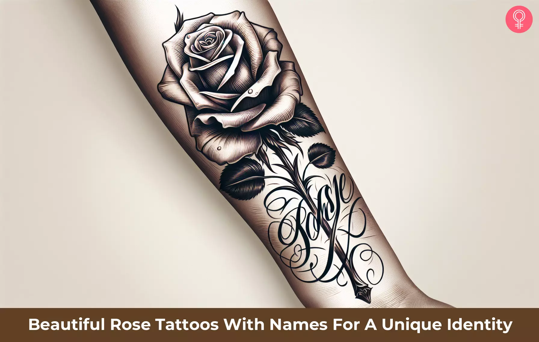 rose tattoos with names