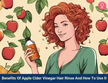 apple cider vinegar hair rinse_illustration