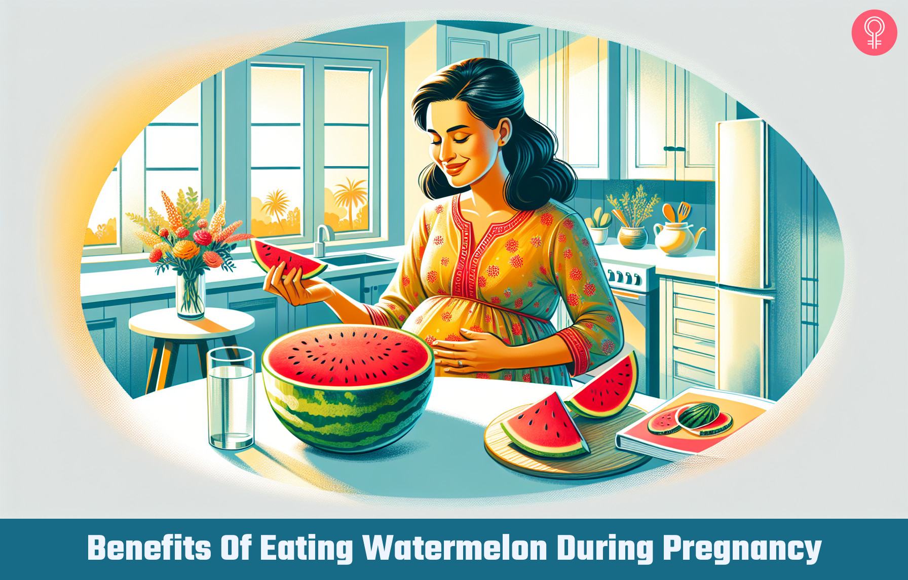 watermelon during pregnancy_illustration