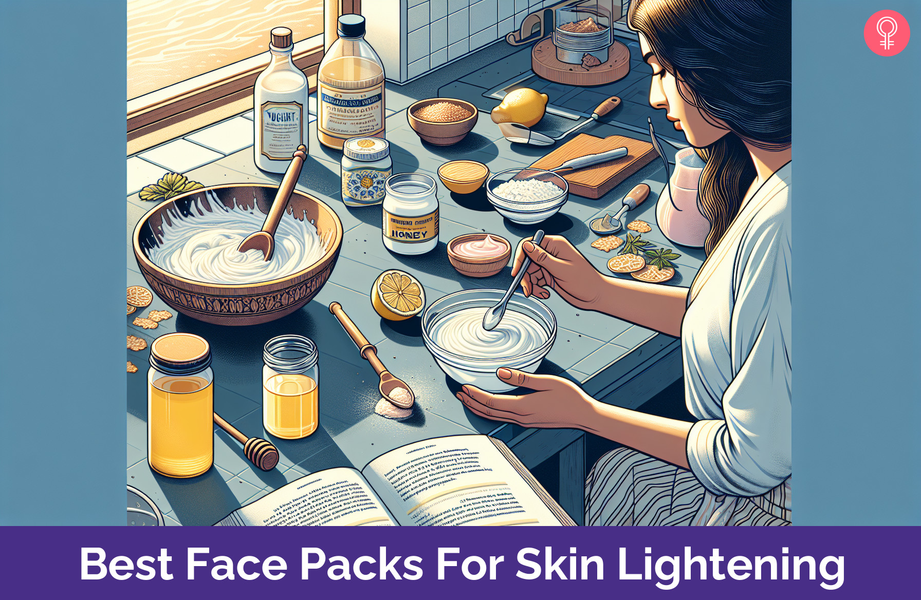 Homemade Face Pack for Skin Whitening_illustration