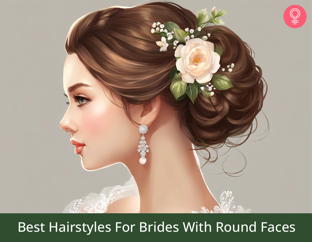 bridal hairstyles for round face