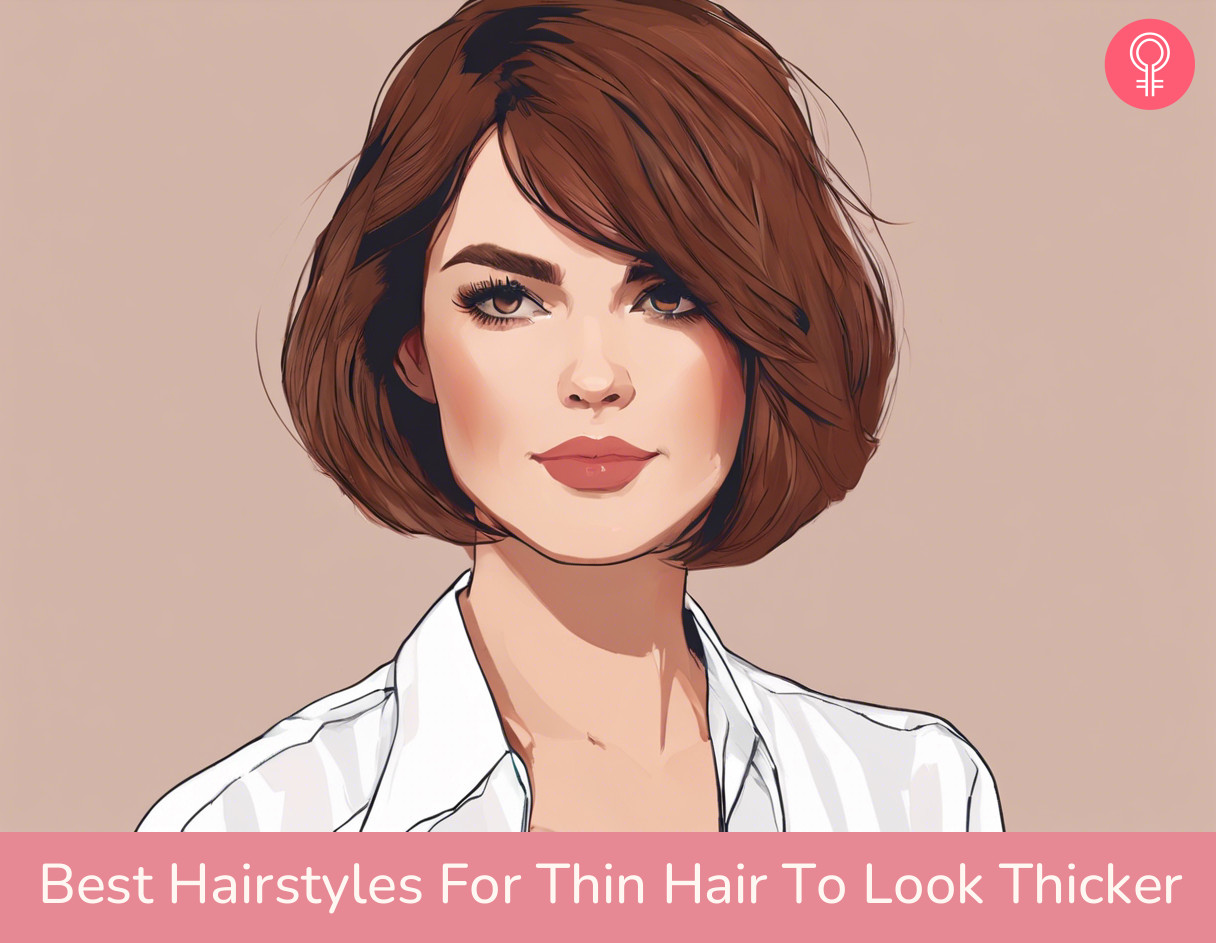 hairstyles for thin hair to look thicker