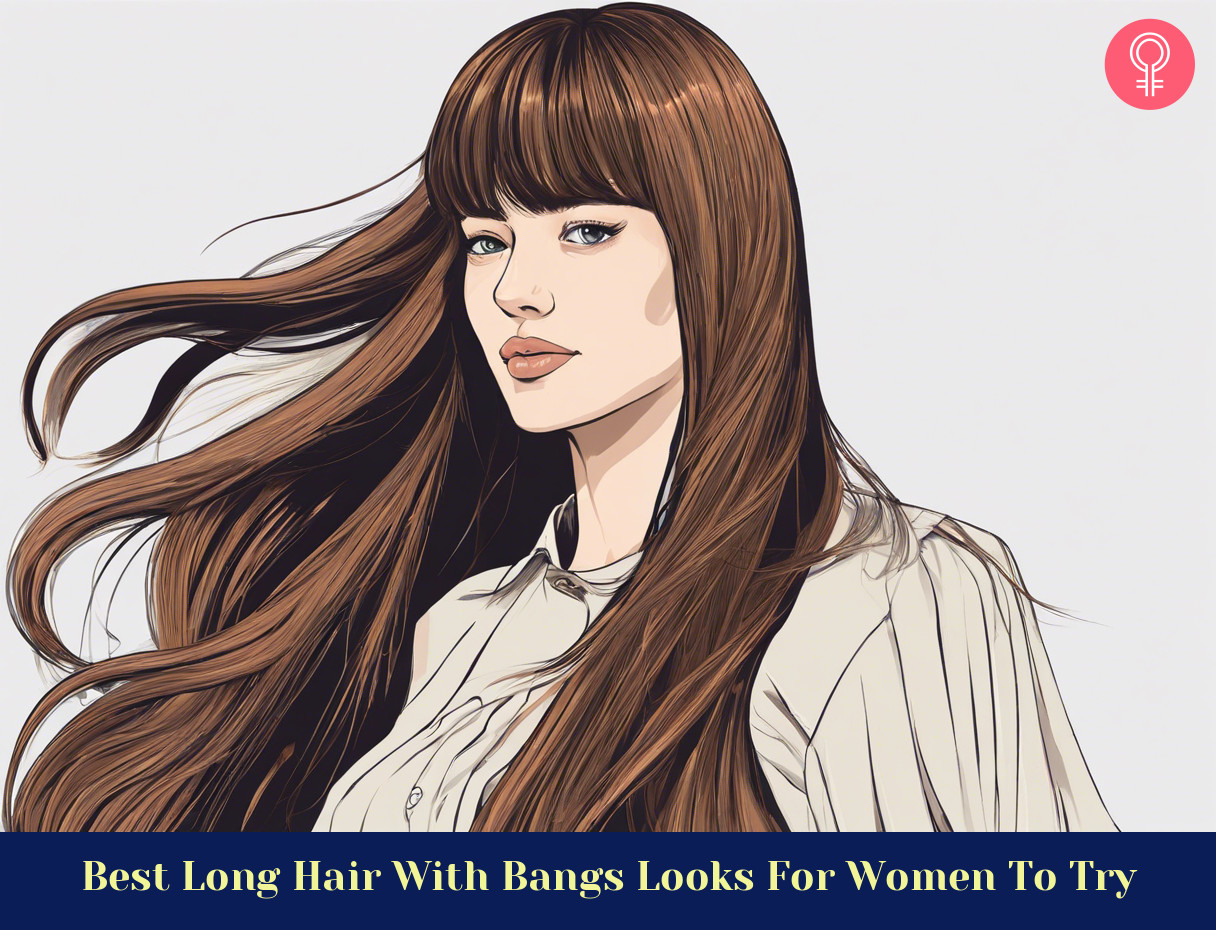 long hair with bangs_illustration
