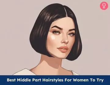 middle part hairstyles