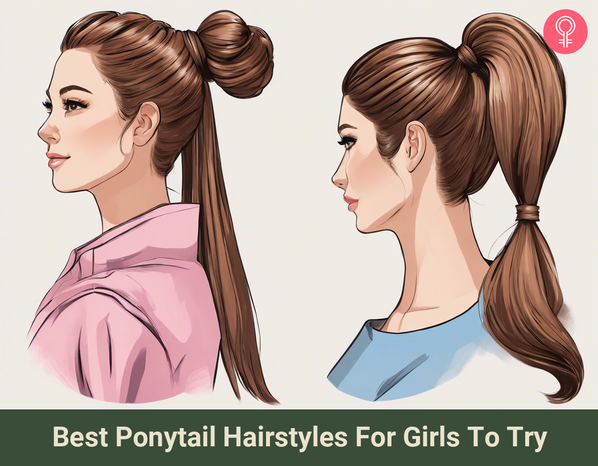 ponytail hairstyles_illustration