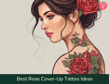 rose cover up tattoo