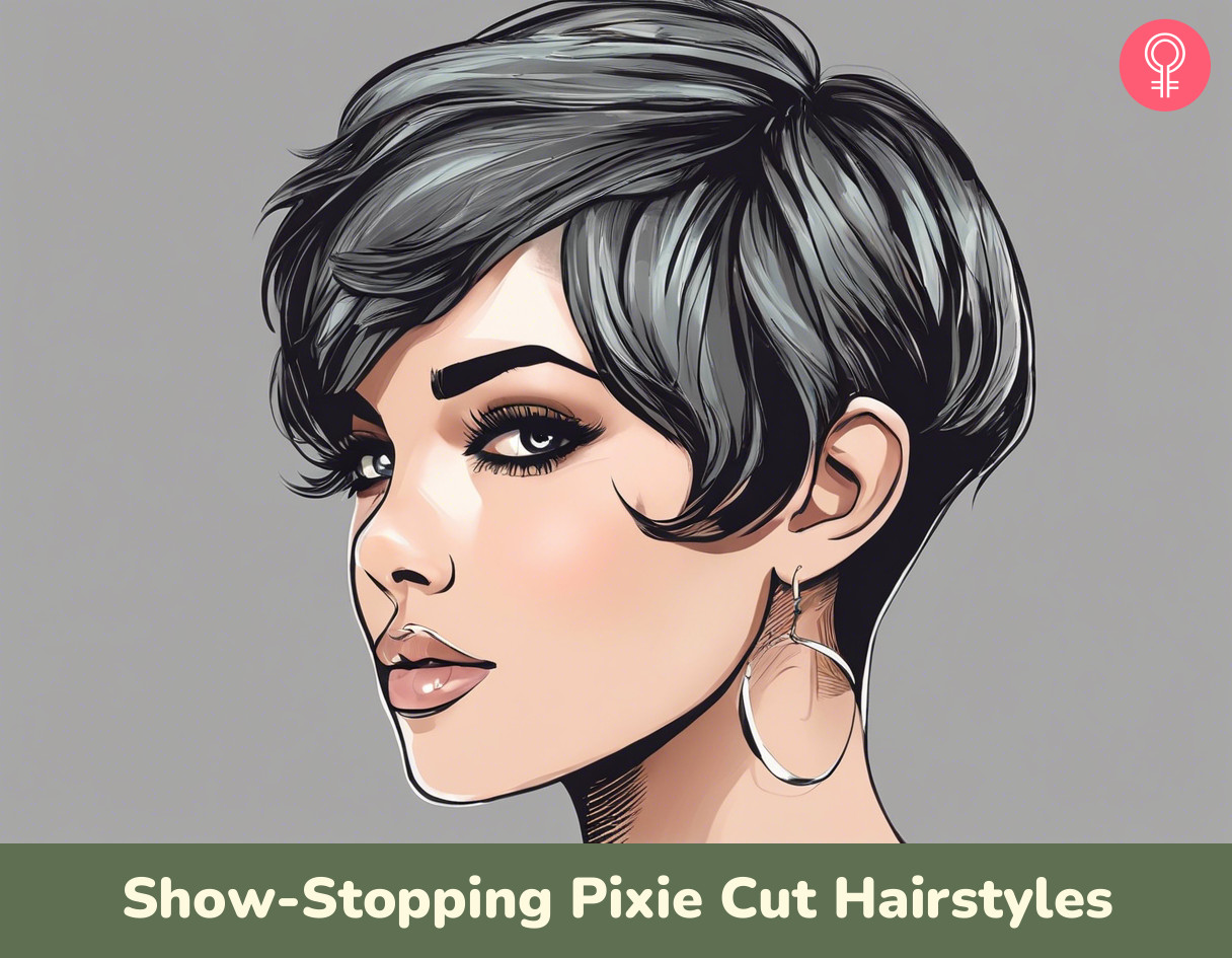 short pixie cut hairstyles_illustration