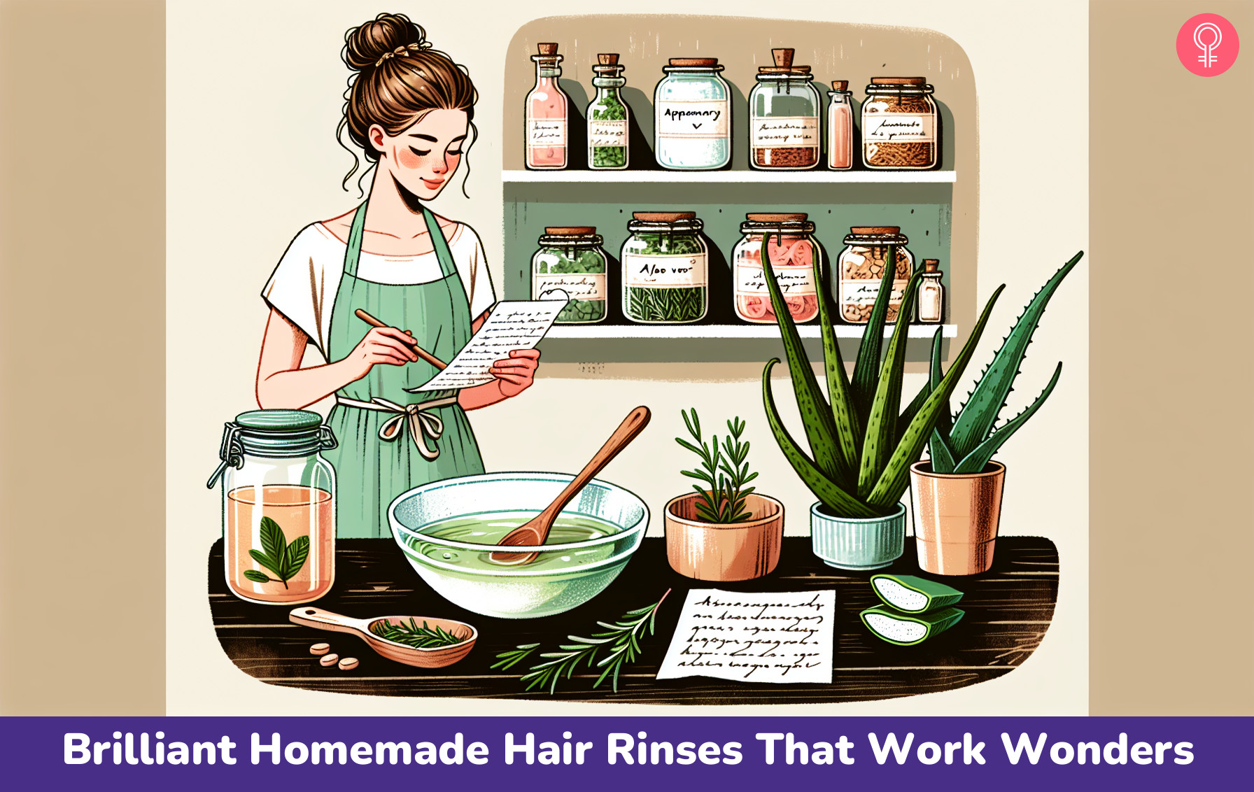 homemade hair rinse_illustration