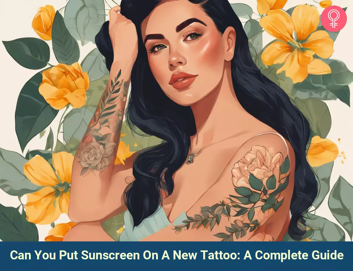can you put sunscreen on a new tattoo