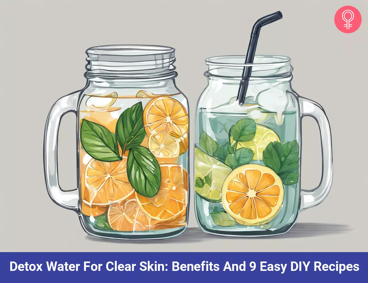 detox water for clear skin_illustration