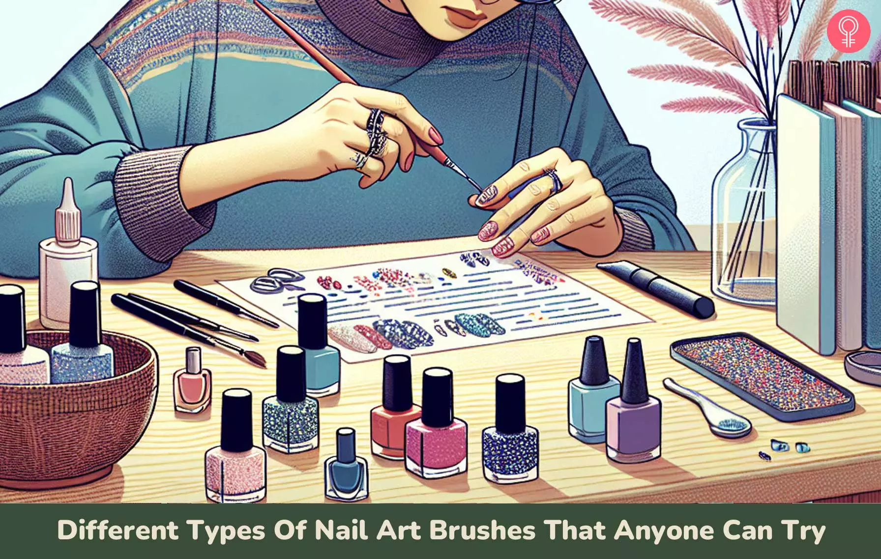 7 Different Types Of Nail Art Brushes That Anyone Can Try