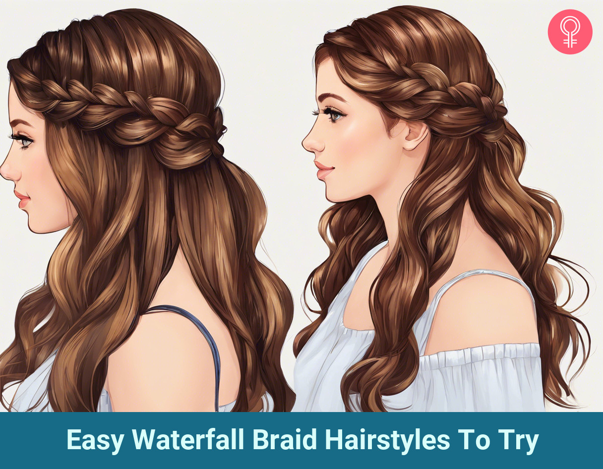 waterfall braid hairstyle