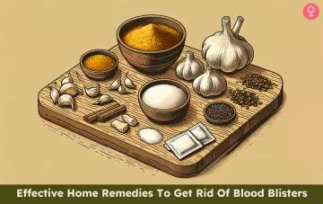 get rid of blood blisters