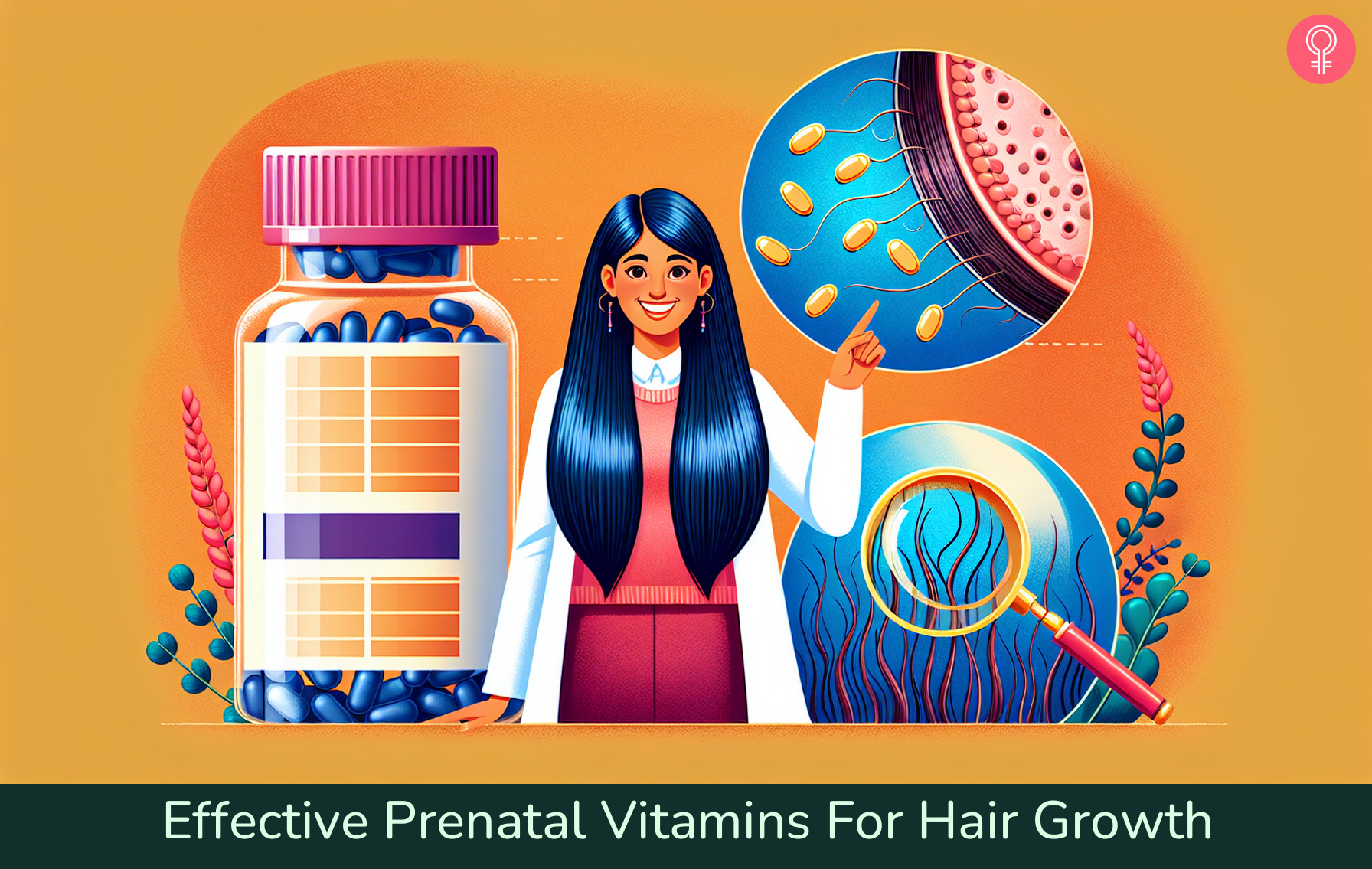 Prenatal Vitamins For Hair Growth_illustration