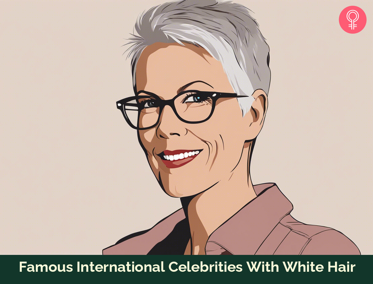 international celebrities with white hair