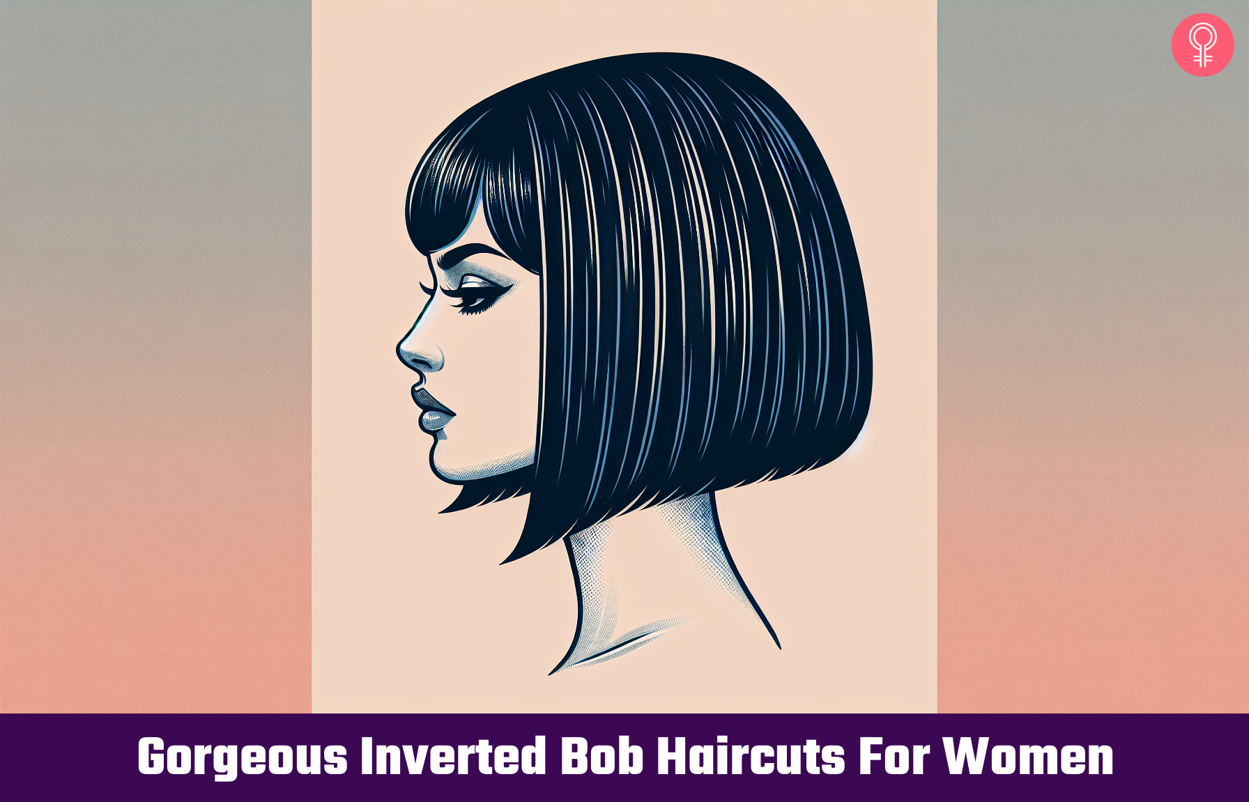 inverted bob haircut_illustration