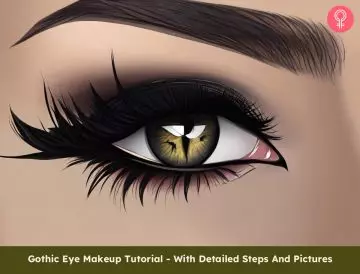 Gothic eye makeup
