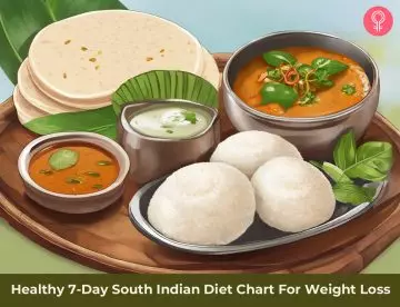 south indian diet chart for weight loss