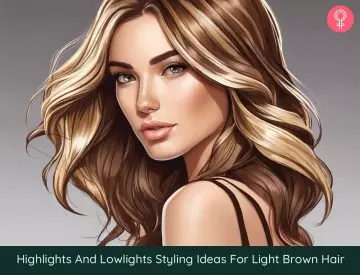 brown hair with blonde highlights and lowlights