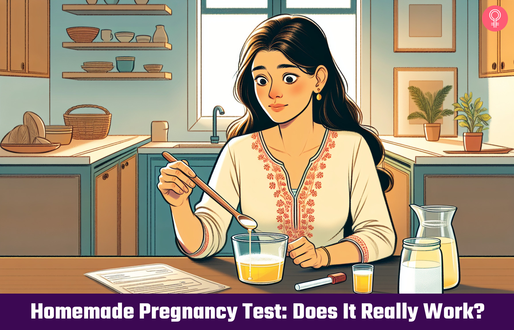 homemade pregnancy test_illustration