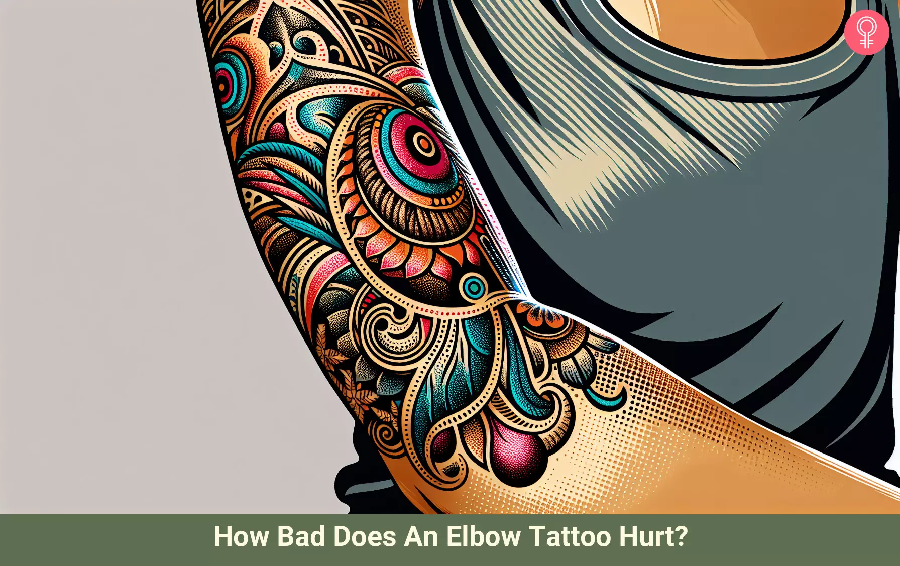 elbow tattoo pain