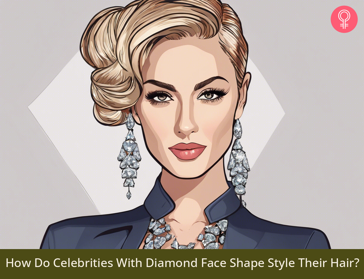 Celebrities hairstyles for Diamond Face Shape_illustration