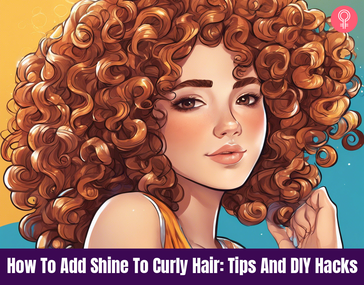 shiny curly hair