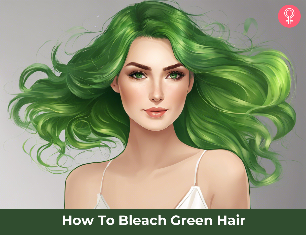 bleaching green hair